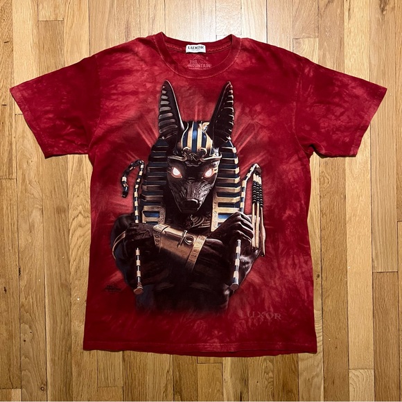 Anubis Soldier Luxor Las Vegas The Mountain Red T Shirt Medium - Picture 1 of 7